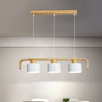 Valentina Moderne Luminaires Suspensions Cylindre Nordique Bambou Blanc/Vert/Gris Chambre à Coucher - Neutralighting