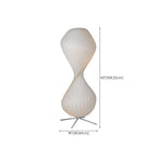 Ritta Lampadaire Plissé Moderne, Métal/Tissu, Blanc, Chambre - Neutralighting