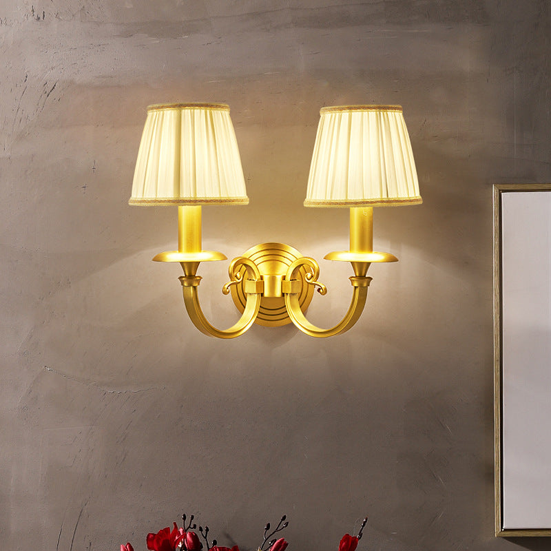 Silva Décoratif Intérieur Applique Murale Métal Tissu Salon Chambre à Coucher - Neutralighting