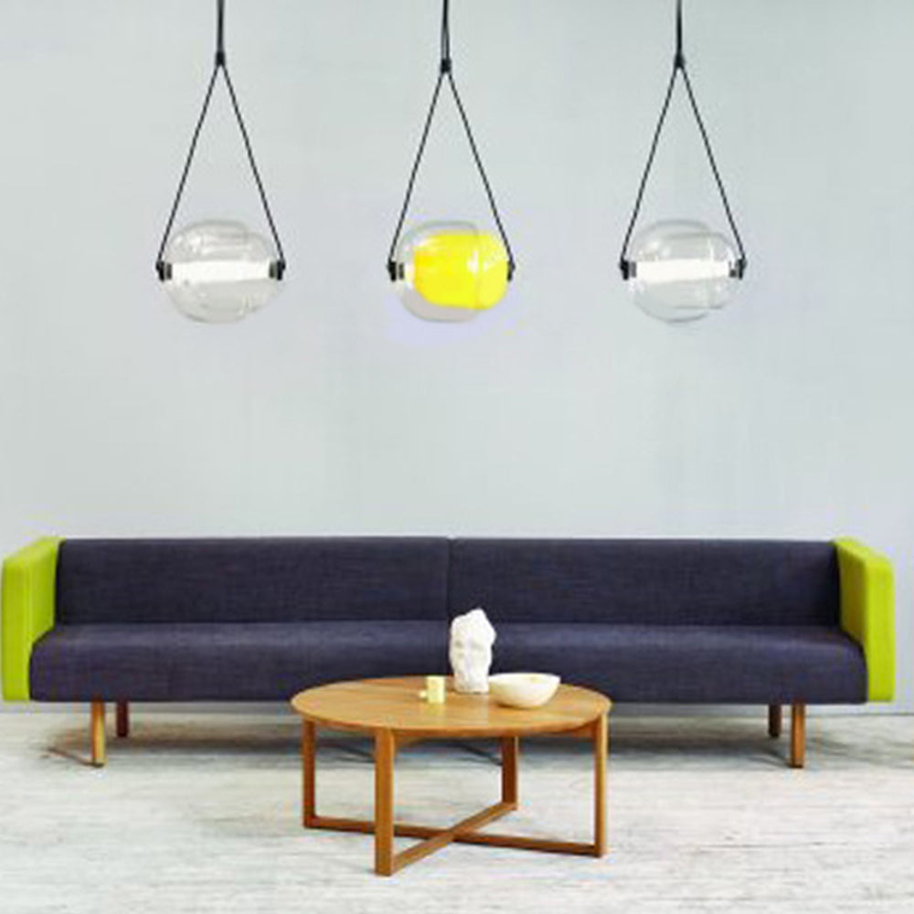 Valentina Design Luminaires Suspensions Bulle Moderne LED Verre Bleu/Jaune/Rose/Blanc Salon/Chambre à Coucher - Neutralighting