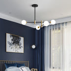 Valentina Design Italien Luminaires Suspensions Globe Moderne Métal/Verre Blanc Laiteux/Clair Chambre/Salon - Neutralighting