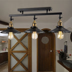 Arisha Industriel LED Plafonnier Dôme Noir Métal Salon Alle à Manger - Neutralighting