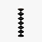 Salagado Lampadaire Gourde Moderne, Métal, Noir/Blanc, Salon - Neutralighting