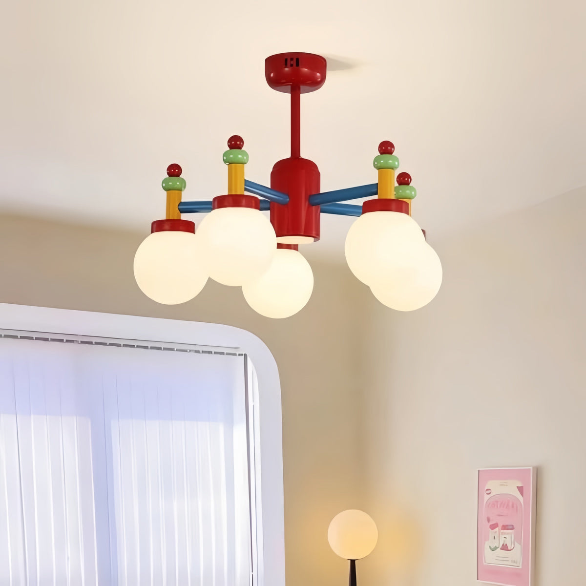 Valentina Lustre Vintage Mélangé Coloré Métal Chambre D'enfant - Neutralighting