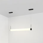 Ray Suspension Extérieure Cylindre Moderne, Métal/Acrylique, Noir/Blanc, Balcon - Neutralighting