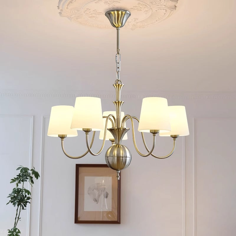 Silva Ancien Métal Verre Lustre Salle d'Étude Chambre à Coucher - Neutralighting
