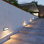 Ray Éclairage Escalier Extérieur Rectangulaire Simple, Métal, Noir, Cour - Neutralighting