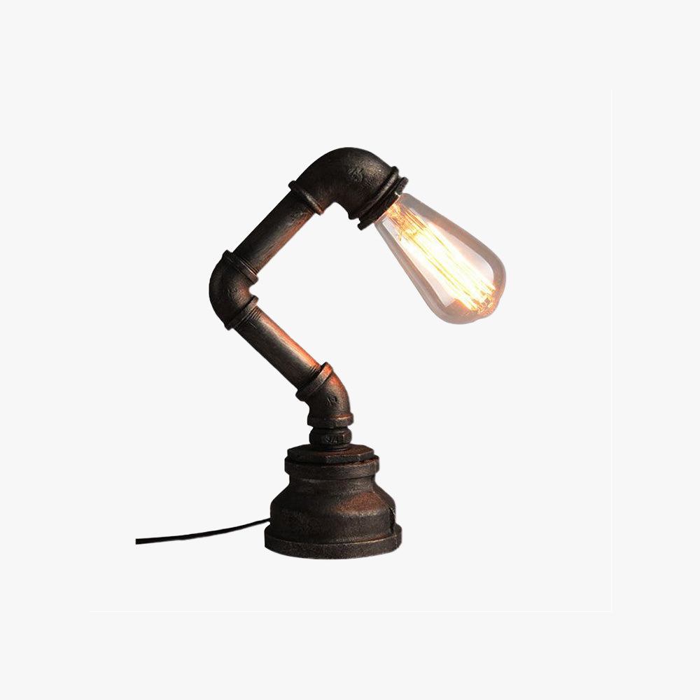 Silva Lampe de Table Sans Fil LED Cylindre Vintage Métal Noir Salon/Chambre à coucher - Neutralighting