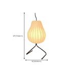 Ritta Lampadaire Poire Art Deco, Métal/Tissu, Beige, Salon - Neutralighting