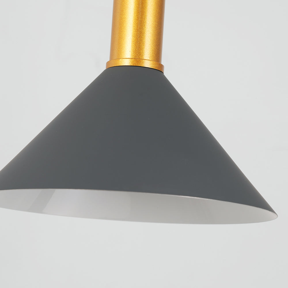 Arisha Suspension Luminaire 3 Lampes Design Italien Métal Verre Vert Grisâtre Salon/Salle à Manger - Neutralighting
