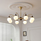 Valentina Français LED Lustre Chromé Or Salon/Chambre À Coucher - Neutralighting
