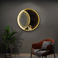 Aria Applique Murale Astronaute Rounde Lune, Métal, Chambre/Salon - Neutralighting