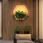 Ray Applique Murale Extérieure Hexagone Nordique, Métal, Noir, Clôture - Neutralighting