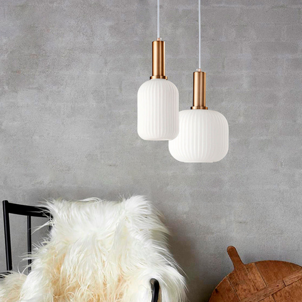 Orvia Luminaires Suspensions Cylindre Moderne Blanc - Neutralighting