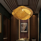 Ritta Retro LED Suspension Bois Métal Rotin Salon Salle à manger - Neutralighting