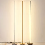 Ray Simple Linéaire LED Lampadaire Or Noir Métal Gel de Silice Salon Chambre - Neutralighting