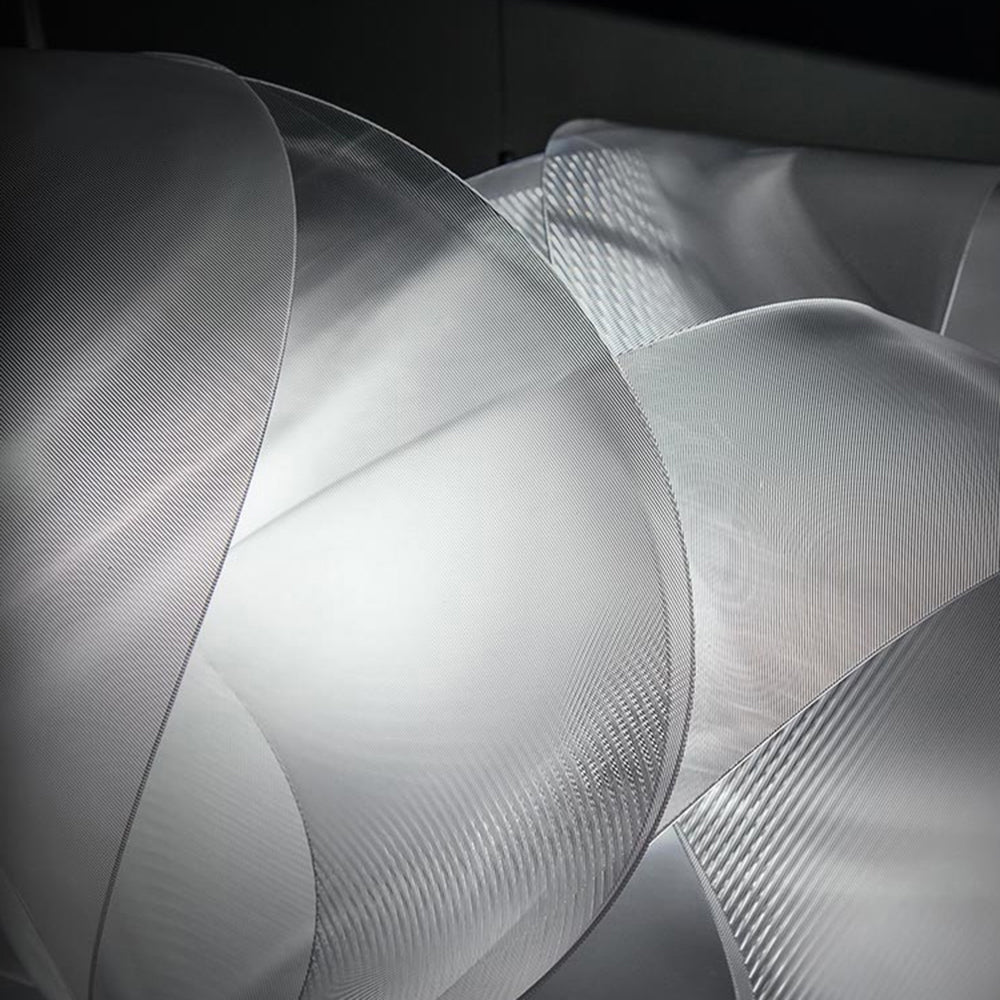 Arisha Suspension Fleur Simple, PVC, Blanc, Salon - Neutralighting