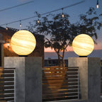 Aria Lampe de Poteau Solaire en forme de Lune, D 25/30/40CM - Neutralighting