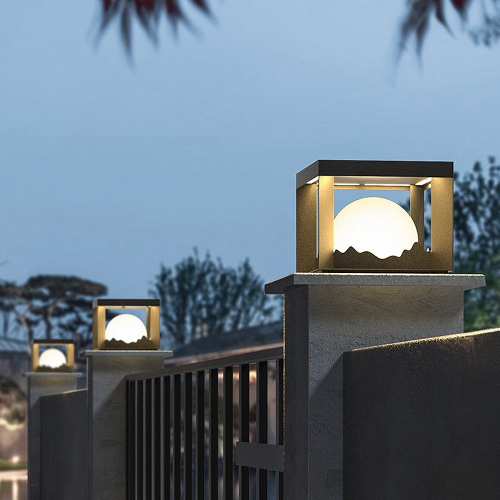 Ray Lampe de Poteau Solaire, Montagne, L 25/30/40CM - Neutralighting