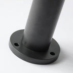 Ray Borne Extérieure Cylindre Contemporaine, Métal, Noir, Jardin - Neutralighting