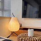 Ritta Lampadaire Poire Art Deco, Métal/Tissu, Beige, Salon - Neutralighting
