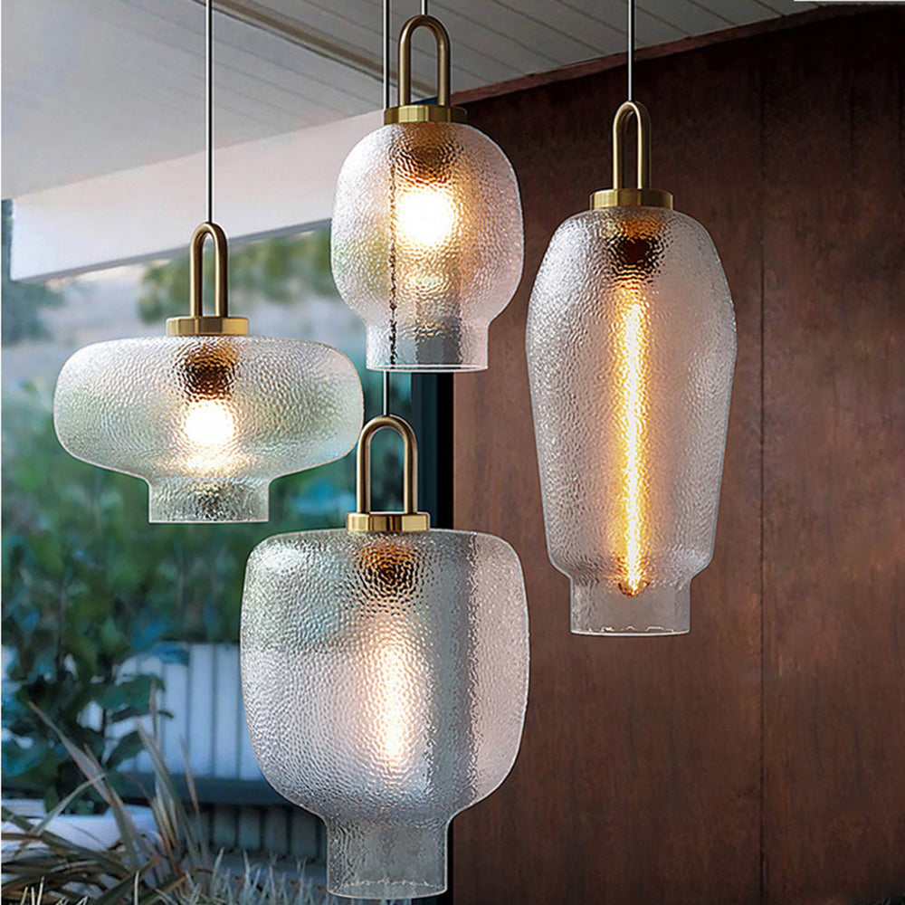 Valentina Design Luminaires Suspensions Métal Moderne LED Verre Or Salon/Chambre à Coucher - Neutralighting