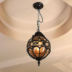Silva Sphère Vintage LED Suspension Noir Bronze Métal Verre Salon Chambre à coucher - Neutralighting