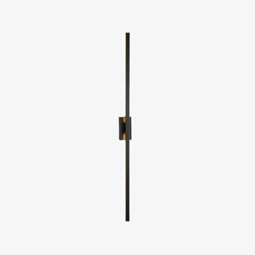 Arisha Longue Intérieur LED Applique Murale Linéaire Moderne Métal Noir Salle de Bain - Neutralighting