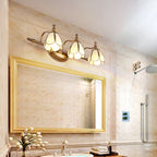 Ray Applique Murale Fleur Vintage, Métal/Verre, Jaune/Blanc - Neutralighting
