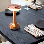Mira Lampe de Table Champignon Moderne LED Métal/Acrylique Doré/Argent/Rose Rouge Salon - Neutralighting