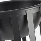 Ray Lampadaire Solaire Globe Moderne, Métal, Noir, Allée - Neutralighting