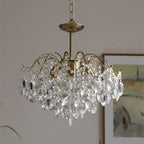 Kristy Lustre Rétro en Cristal Verre Métal Salon - Neutralighting