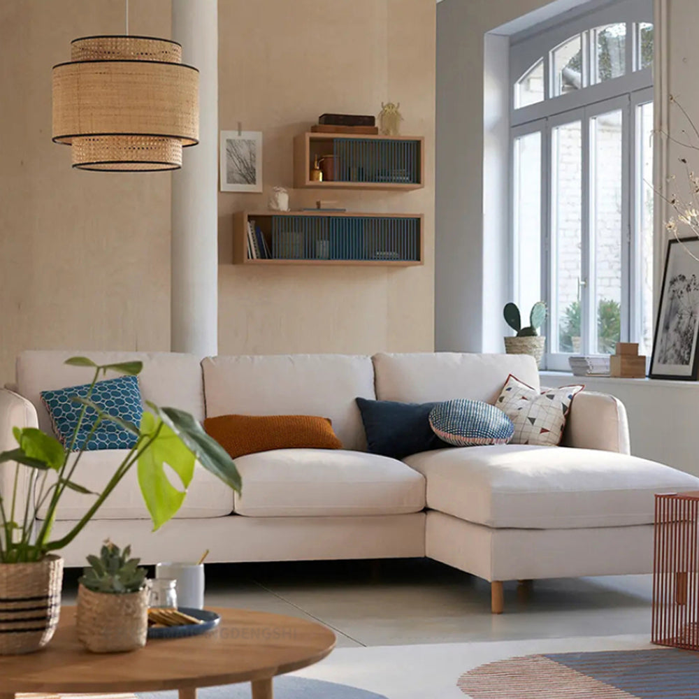 Ritta Suspension Cylindre Moderne, Métal/Acrylique, Bois, Salon - Neutralighting