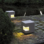 Ray Lampadaire Cube Moderne, Métal, Noir, Allée - Neutralighting