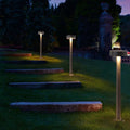 Ray Rond Moderne LED Lampadaire Extérieure Noir Métal/Verre Allée - Neutralighting