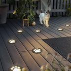 Aria Lampe Extérieure au Sol Patte de chat Moderne, Métal, Gris, Cour - Neutralighting