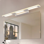 Arisha Applique Murale à Miroir Rectangulaire Design LED Moderne Métal Acrylique Blanc Salle de Bain - Neutralighting