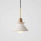 Muto Moderne LED Suspension Blanc Métal Ciment Salon Chambre à Coucher - Neutralighting