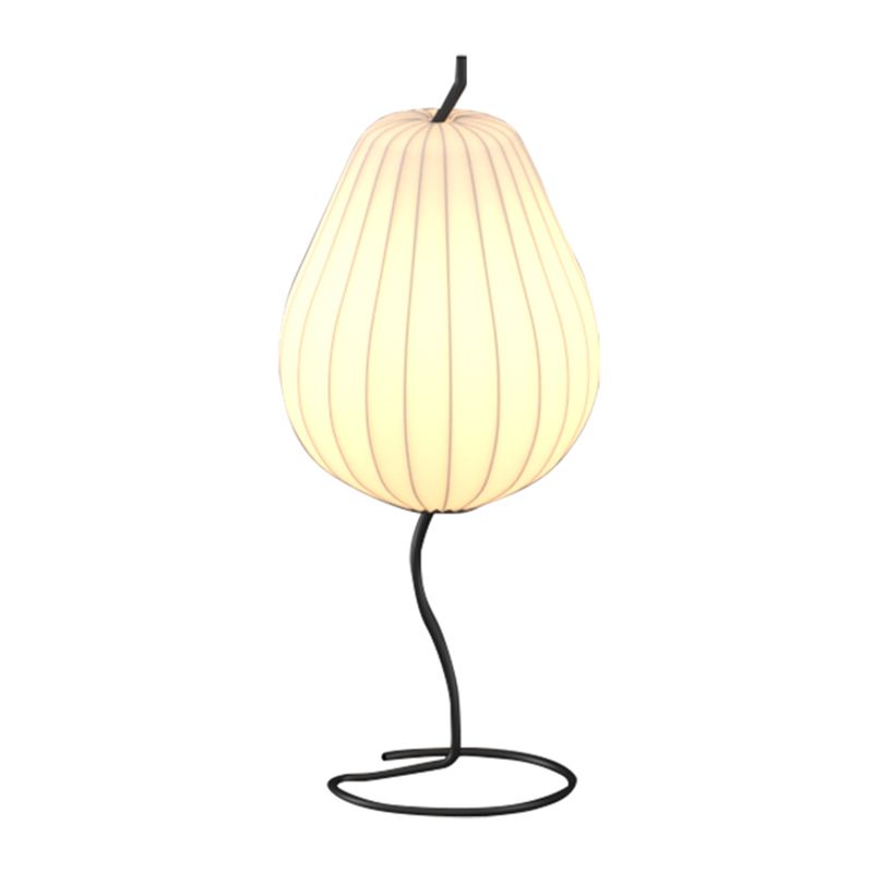 Ritta Lampadaire Poire Moderne, Métal/Tissu, Beige, Salon - Neutralighting