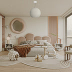 Avi Suspension Boule Minimaliste, Metal/Polystyrène, Blanc/Gris, Salon - Neutralighting