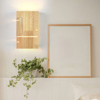 Muto Applique Murale Rectangulaire Moderne Simple LED Bois Brut Chambre à Coucher/Salon - Neutralighting