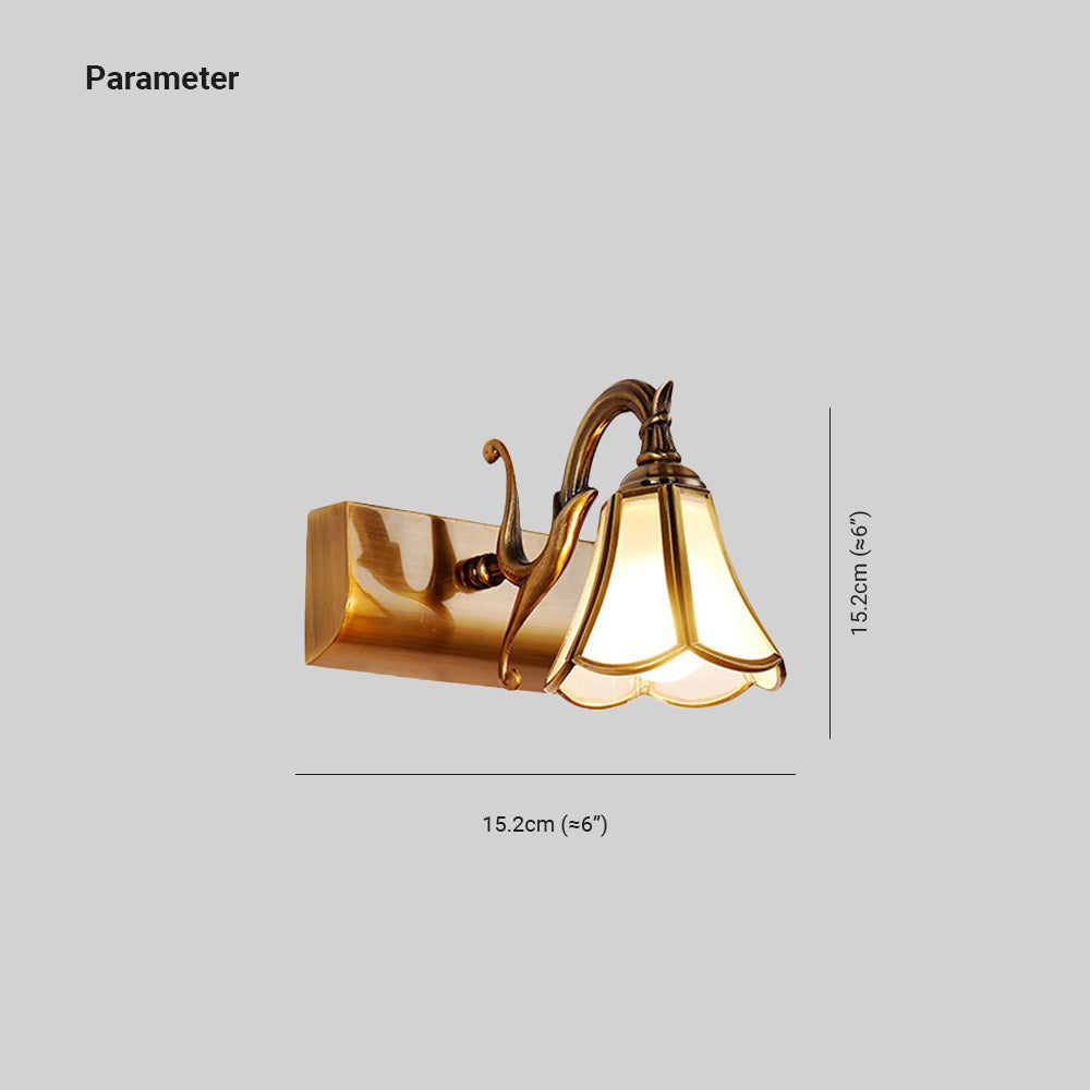 Ray Design Italien Floride Applique Murale à miroir LED Marron Métal Salle de Bain - Neutralighting