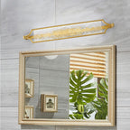Arisha Design LED Applique Murale Salle de Bain Rectangulaire Moderne Métal/Acrylique Or Chambre à coucher - Neutralighting