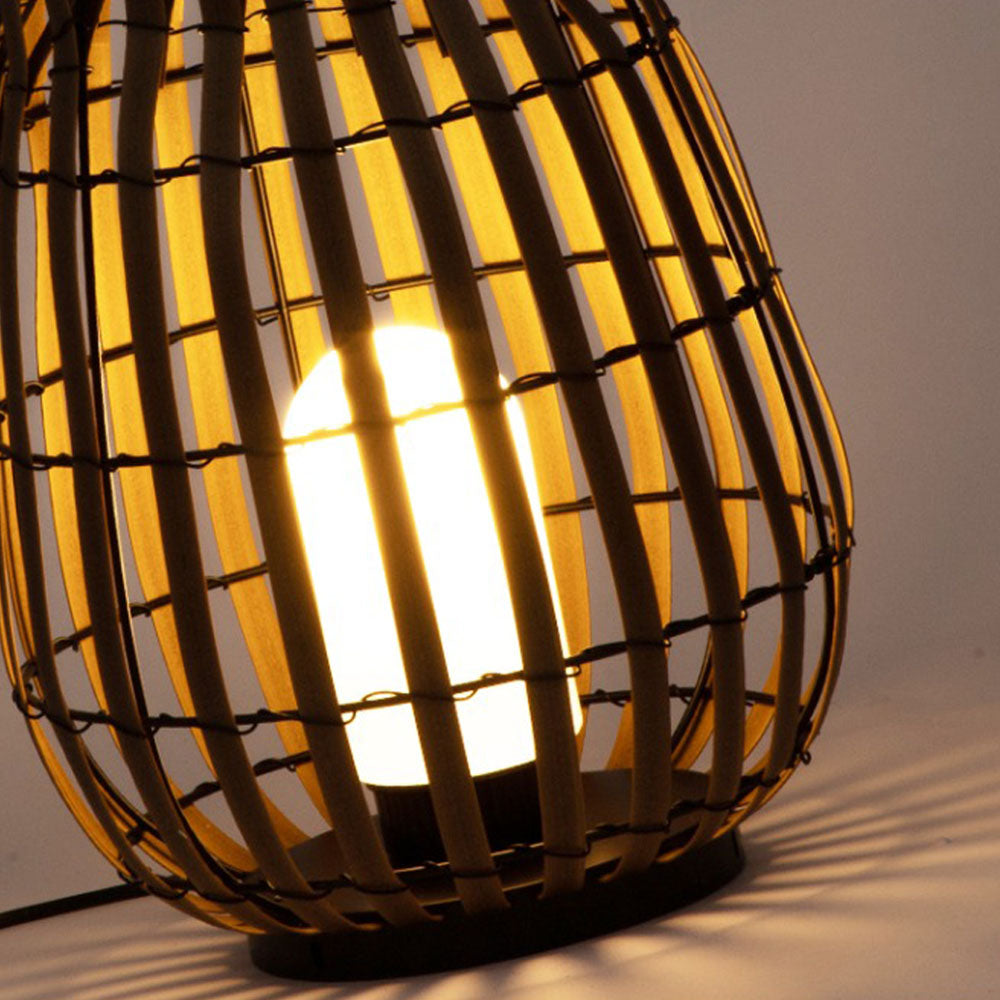 Ray Lampadaire Cylindre Vintage, Bois, Bois, Allée - Neutralighting