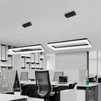 Arisha Luminaires Suspensions Carrée Simple Moderne Acrylique Noir/Blanc Salon/Chambre à Coucher/Salle à Manger - Neutralighting