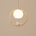 Alixor Suspension Rond Nordique. Bois/Métal. Bois. Chambre - Neutralighting