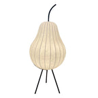 Ritta Lampadaire Poire Art Deco, Métal/Tissu, Beige, Salon - Neutralighting