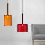 Priya Lustre Suspension Moderne Minimaliste Verre Clair/Gris Bar - Neutralighting