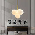 Valentina Nordique LED Lustre Cuivre Verre Salon/Chambre À Coucher - Neutralighting