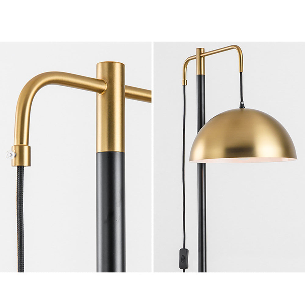 Arisha Design Lampadaire Dôme Simple Métal/Marbre Or Chambre/Salon - Neutralighting